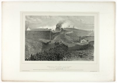 Odjezd třetí kolony, zvané support, ze Souvenirs d’Italie: Expedition de Rome od Denis Auguste Marie Raffet