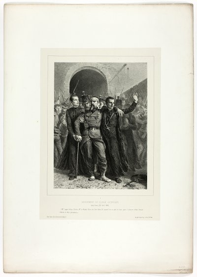 Pobožnost katolického duchovenstva v Římě, 30. dubna 1849, ze Souvenirs d’Italie: Expedition de Rome od Denis Auguste Marie Raffet