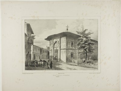 Řecký kostel, Bukurešť, Valašsko, 15. července 1837 od Denis Auguste Marie Raffet