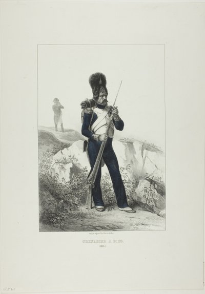 Pěší granátník, Elba od Denis Auguste Marie Raffet