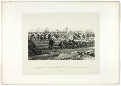 Přepadení lehké pěchoty, z filmu Memories of Italy: Expedition Rome od Denis Auguste Marie Raffet