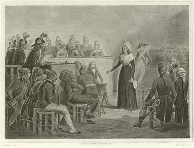 Marie Antoinetta u revolučního tribunálu od Denis Auguste Marie Raffet