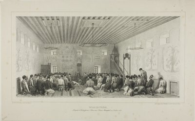 Modlící se Tataři, Istrimdžami-Kara-sou-Bazar, Krym, 19. října 1837 od Denis-Auguste-Marie Raffet