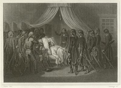 Smrt generála Hoche od Denis Auguste Marie Raffet