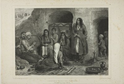 Horské obydlí Tsiganes od Denis Auguste Marie Raffet