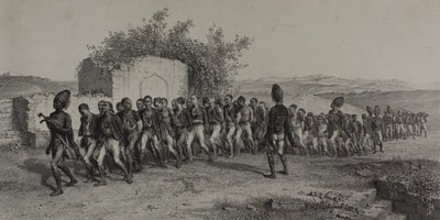 Turečtí rekruti poblíž Smyrny, 10. listopadu 1837 od Denis Auguste Marie Raffet