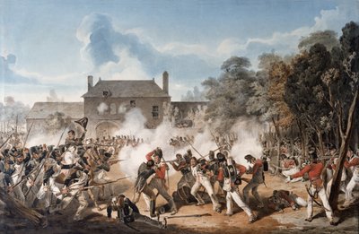 Obrana Chateau de Hougoumont společností boku, Coldstream Guards 1815, 1815 od Denis Dighton