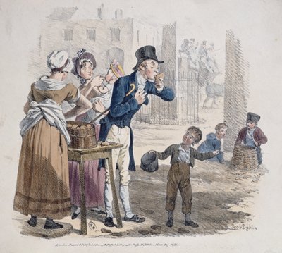 Prodavač pečených brambor, 1821 od Denis Dighton
