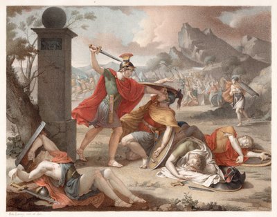 Denis-Sébastien Leroy - Bitva u Horatiů a Curatiů - 1798 od Denis Sebastien Leroy