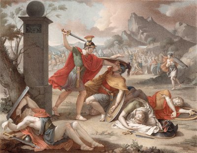 Denis-Sébastien Leroy - Bitva Horatiů a Kurátů - 1798 CROP od Denis Sebastien Leroy