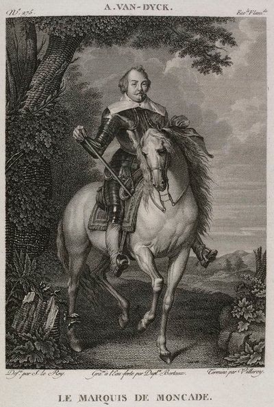 Denis-Sébastien Leroy, Antoine-Claude-François Villerey a Jean Duplessis-Bertaux - Markýz z Moncade, podle Antoina van Dycka - 1802-1815 od Denis Sebastien Leroy