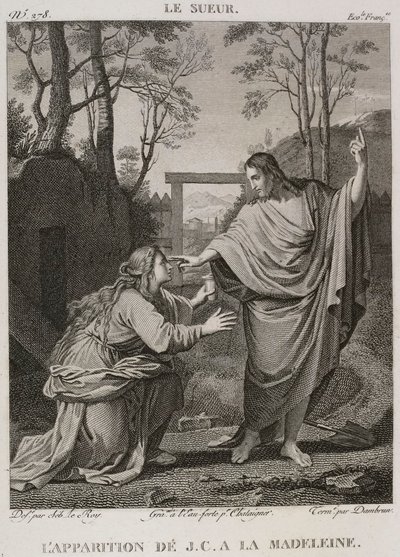 Denis-Sébastien Leroy, Chataigner a Dambrun - Zjevení Ježíše Krista Madlence, podle Eustache Le Sueura - 1802-1815 od Denis Sebastien Leroy