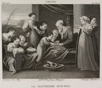 Denis-Sébastien Leroy, Chataigner a Dambrun - Školačka, podle Giuseppe Crespiho - 1802-1815 od Denis Sebastien Leroy