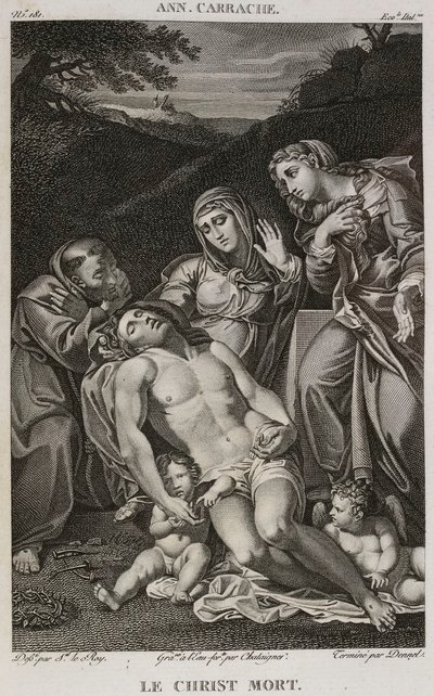 Denis-Sébastien Leroy, Chataigner a Dennel - Mrtvý Kristus, podle Annibale Carracciho - 1802-1815 od Denis Sebastien Leroy