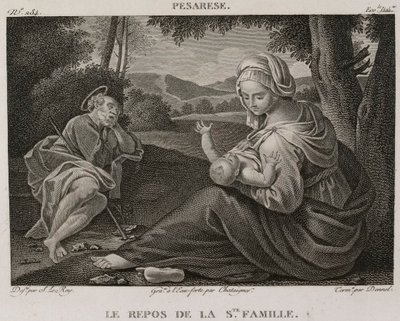 Denis-Sébastien Leroy, Chataigner a Dennel - Zbytek Svaté rodiny podle Il Pesarese - 1802-1815 od Denis Sebastien Leroy
