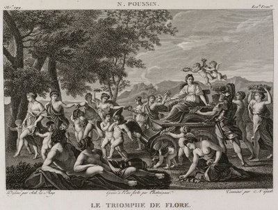Denis-Sébastien Leroy, Chataigner a Niquet - Triumf Flóry, podle Nicolase Poussina - 1802-1815 od Denis Sebastien Leroy