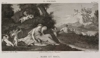 Denis-Sébastien Leroy, Chataigner a Niquet - Mars a Rhea, podle Nicolase Poussina - 1802-1815 od Denis Sebastien Leroy
