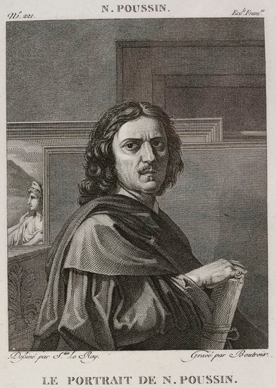 Denis-Sébastien Leroy et Boutrois - Portrét Nicolase Poussina, podle Nicolase Poussina - 1802-1815 od Denis Sebastien Leroy