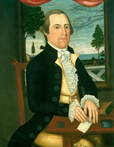 Kapitán Elisha Denison, c. 1790 od Denison Limner