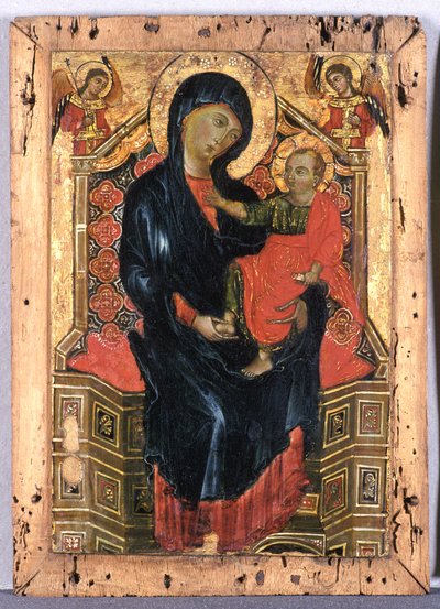Trůnící Madona s dítětem a dvěma anděly, cca 1300 (tempera na topolovém dřevě) od Deodato Orlandi Deodato Orlandi