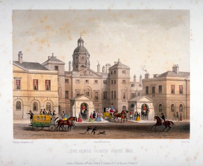 Horse Guards, Westminster, Londýn, 1854. od Deroy