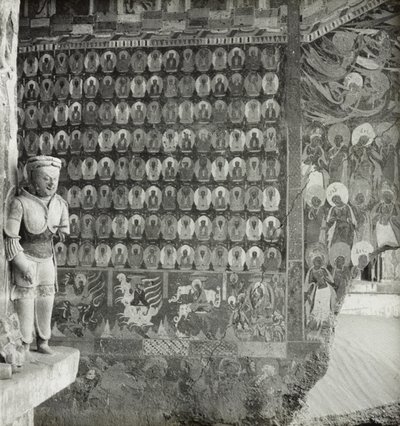 Jeskyně 257, přední část severní stěny, jeskyně Dunhuang, Čína, Foto 1275/1 (44) od Desmond Parsons