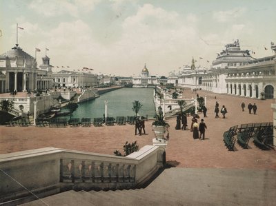 Velký dvůr, výstava Trans-Mississippi, 1898 od Detroit Photographic Co.