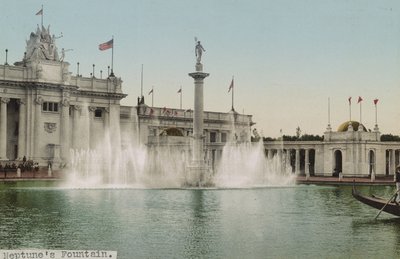 Neptunova fontána, Trans-Mississippi Exposition, 1898 od Detroit Photographic Co.