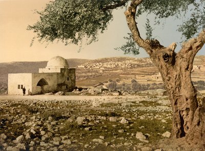 Hrob Ráchel, Jeruzalém, Svatá země, kolem 1890-1900 (fotochromovaný tisk) od Detroit Photographic Co.