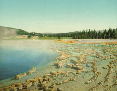 Sapphire Pool, Yellowstonský národní park, cca 1902 (fotochrom) od Detroit Photographic Co.