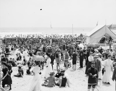 Atlantic City, hodina koupání od Detroit Publishing Co.