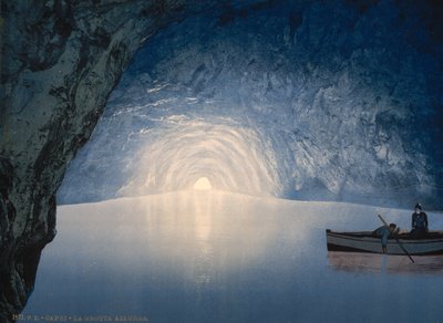 Modrá jeskyně, ostrov Capri, 1890-1900 od Detroit Publishing Co.