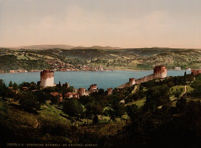 Bospor, Rumeli a Anadali-Hissar, kolem 1890-1900 (fotochromovaný tisk) od Detroit Publishing Co.