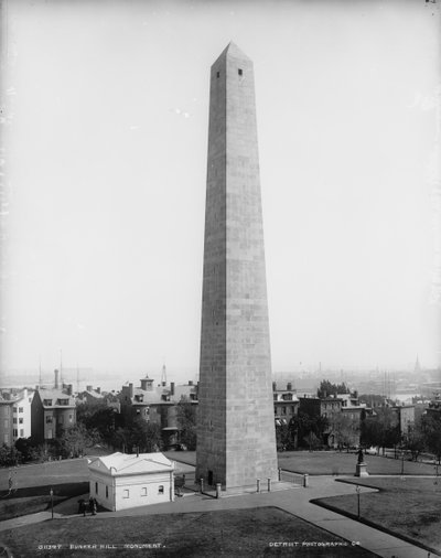 Pomník Bunker Hill, Charlestown, Massachusetts, asi 1890-99 od Detroit Publishing Co.