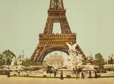 Eiffelova věž a fontána, výstava Universelle, Paříž, Francie, c.1900 od Detroit Publishing Co.
