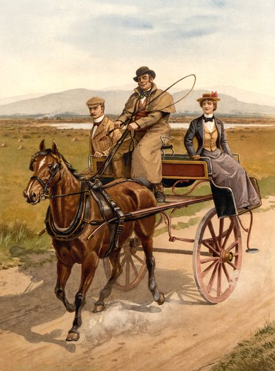 Irské vycházkové auto, kolem roku 1890 od Detroit Publishing Co.