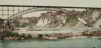 Niagara, mlýny a Grand Trunk Bridge, c.1900 od Detroit Publishing Co.