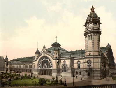 Železniční stanice, Kolín nad Rýnem, Německo, cca 1900 od Detroit Publishing Co.
