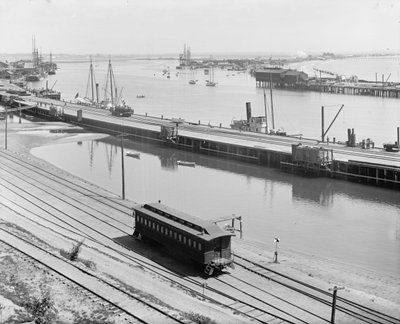 Přístav, San Pedro, Kalifornie, cca 1880-99 od Detroit Publishing Co.