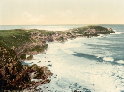 Towan Head, Newquay, Cornwall, Anglie, Photochrome Print, c.1900 od Detroit Publishing Co.