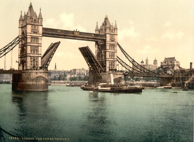 Tower Bridge, Londýn od Detroit Publishing Co.