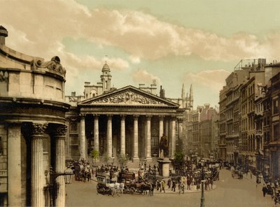 Royal Exchange, Londýn, asi 1890-1900 (fotochrom) od Detroit Publishing Co.