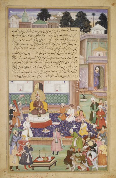 Sultan Bayazid před Timurem, Folio z Akbarnamské historie Akbaru, ca. 1600. od Dharm Das