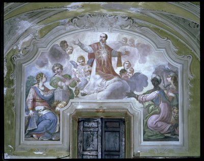 Apoteóza sv. Ignáce z Loyoly (asi 1491-1556) z refektáře od Diacinto Fabbroni
