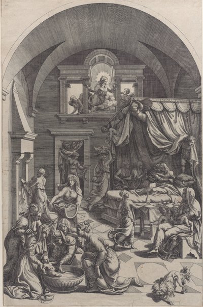 Narození svatého Jana Křtitele, 1555-88. od Diana Mantuana