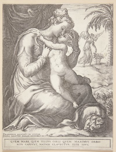 Panna Maria s dítětem od Diana Scultori
