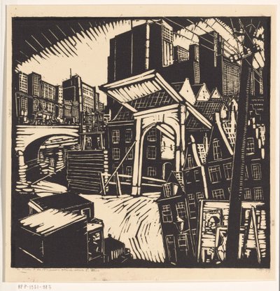 Staré a nové město (původní název na objektu) od Dick Ket (signed by artist)
