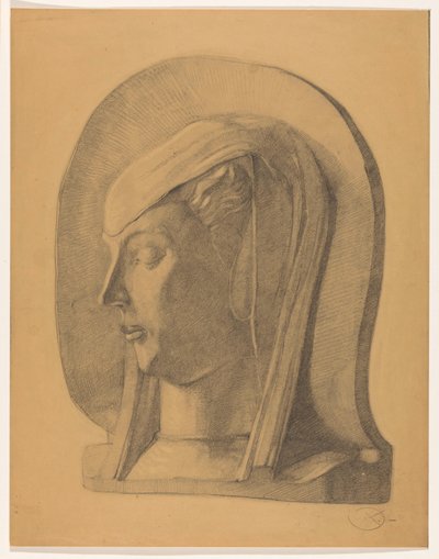 Hlava zahalené ženy od Dick Ket (signed by artist)