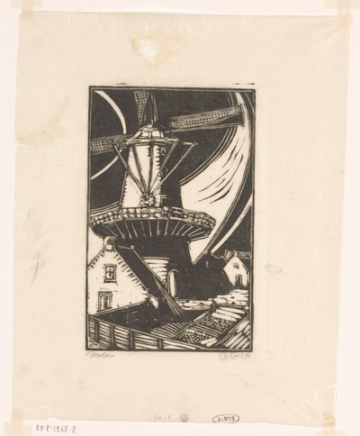 Molen (původní název na objektu) od Dick Ket (signed by artist)