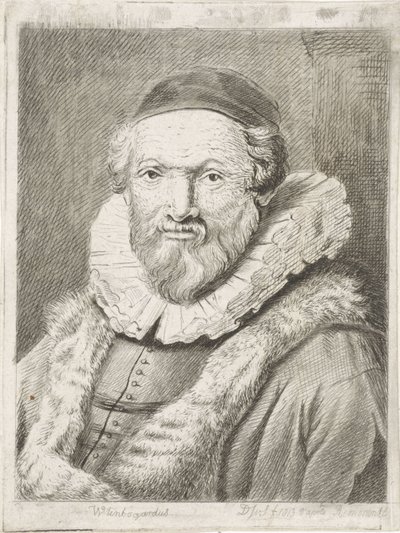 Portrét Johannese Wtenbogaerta Wtenbogardus (název na objektu) od Diederik Jan Singendonck